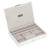 Stackers Classic Jewellery Box with Lid - White