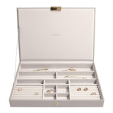 Stackers Supersize Jewellery Box with Lid - Taupe