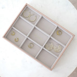 Stackers Classic Statement Earring Jewellery Box Layer - Blush