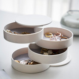 4 Tier Jewellery Box - White