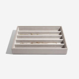 Stackers Classic Necklace & Bracelet Jewellery Box Layer - Taupe