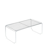 Howards Powder Coated Wire Stackable Cabinet Shelf Large - White
