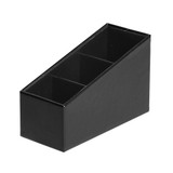 Remote Control Caddy 3 Compartment - Black
